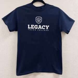 Navy Blue T-shirt (White Single Color Logo)
